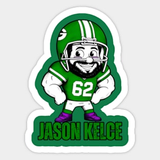 Jason Kelce, clad in his Eagles jersey Sticker